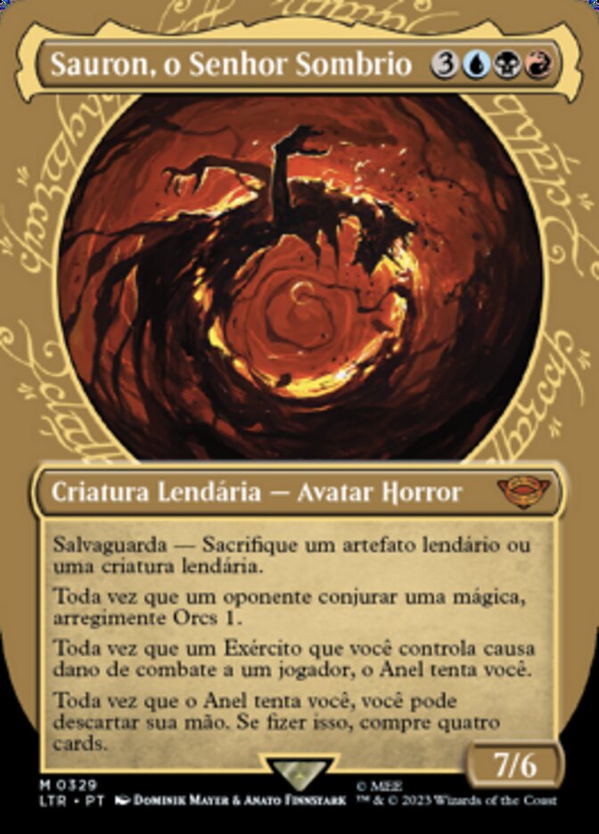 Sauron, o Senhor Sombrio / Sauron, the Dark Lord - Magic: The Gathering - MoxLand