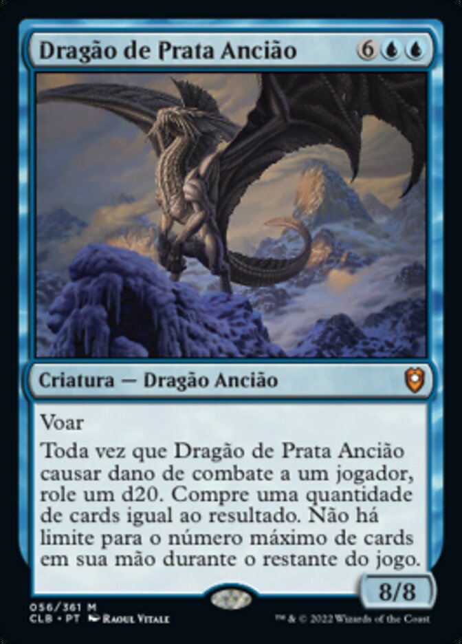 Dragão de Prata Ancião / Ancient Silver Dragon - Magic: The Gathering - MoxLand