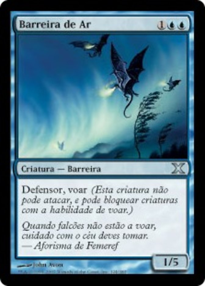 Barreira de Ar / Wall of Air - Magic: The Gathering - MoxLand