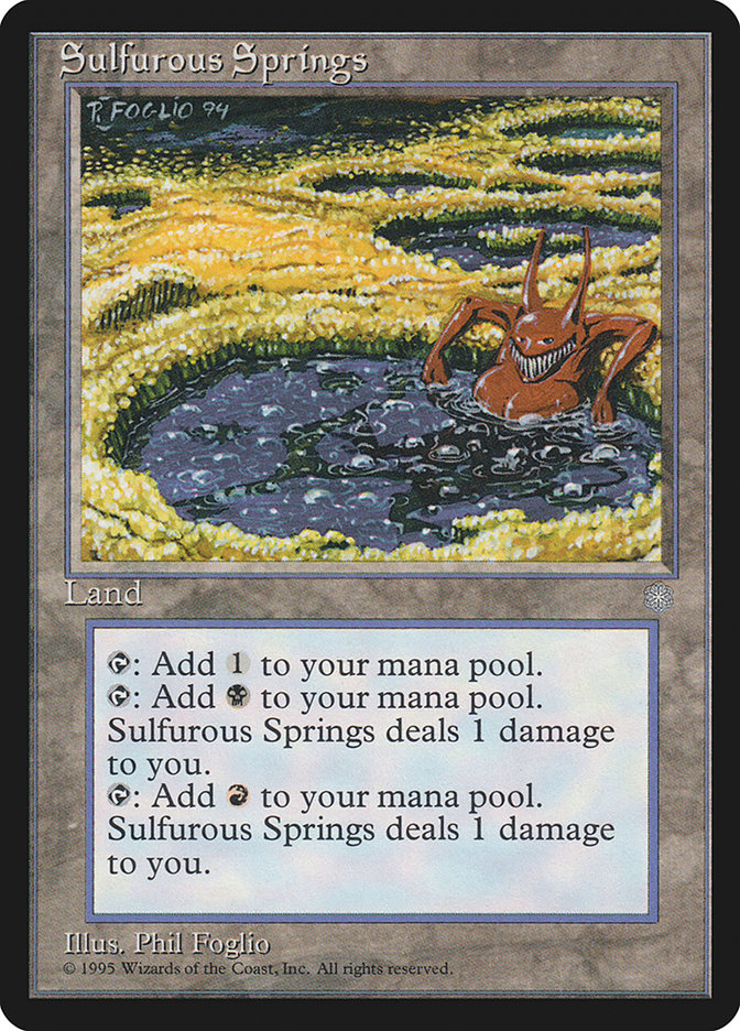 Fontes Sulfurosas / Sulfurous Springs - Magic: The Gathering - MoxLand