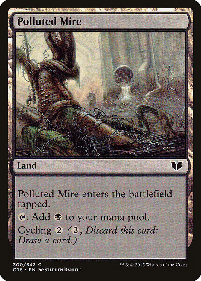 Lamaçal Poluído / Polluted Mire - Magic: The Gathering - MoxLand