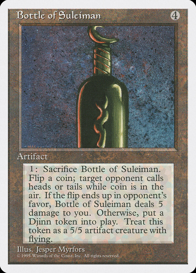 Garrafa de Suleiman / Bottle of Suleiman - Magic: The Gathering - MoxLand