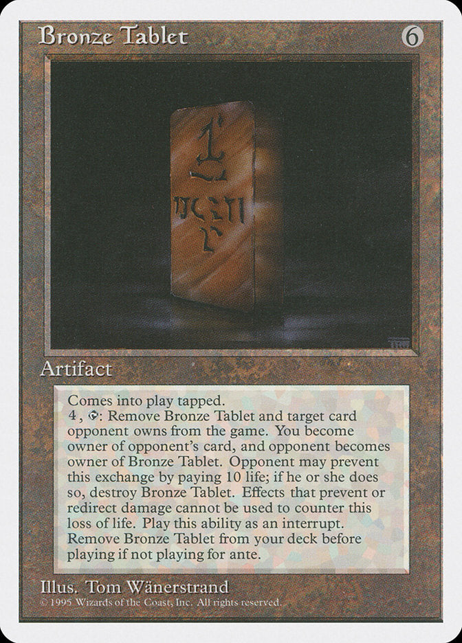 Tabuleta de Bronze / Bronze Tablet - Magic: The Gathering - MoxLand