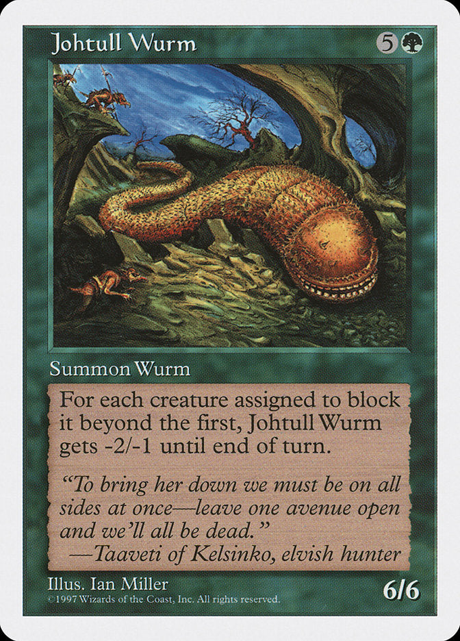 Serpente Terrestre de Johtull / Johtull Wurm - Magic: The Gathering - MoxLand