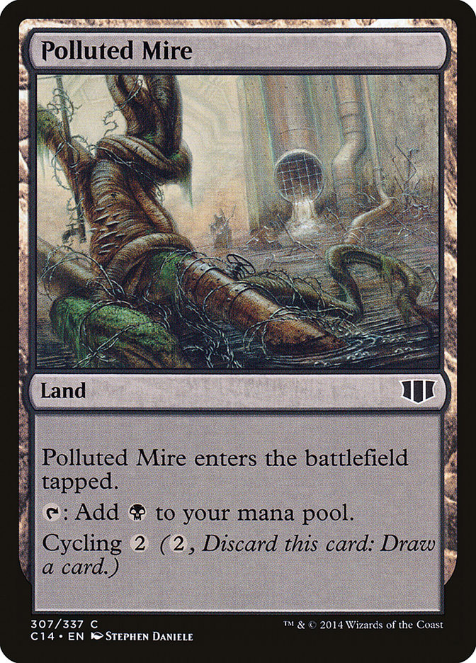 Lamaçal Poluído / Polluted Mire - Magic: The Gathering - MoxLand