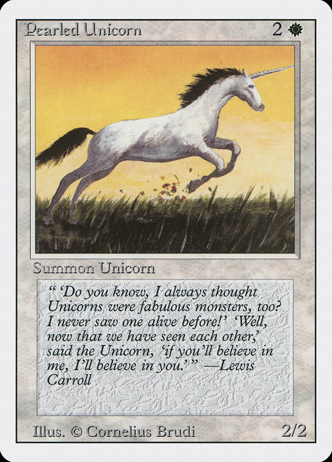 Unicórnio Perolado / Pearled Unicorn - Magic: The Gathering - MoxLand