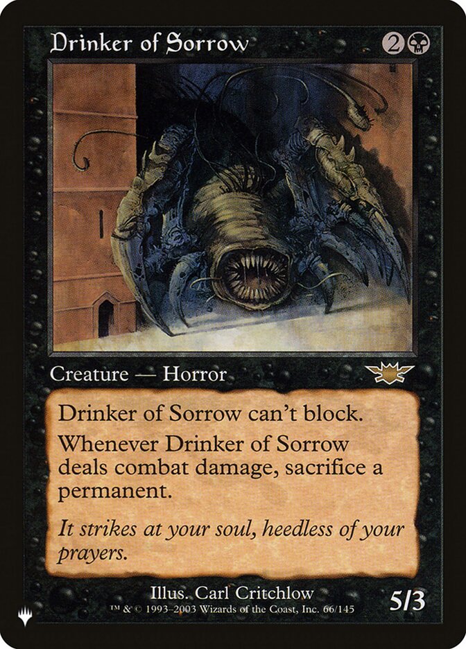 Bebedor de Pesar / Drinker of Sorrow - Magic: The Gathering - MoxLand