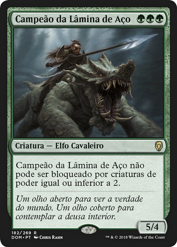 Campeão da Lâmina de Aço / Steel Leaf Champion - Magic: The Gathering - MoxLand