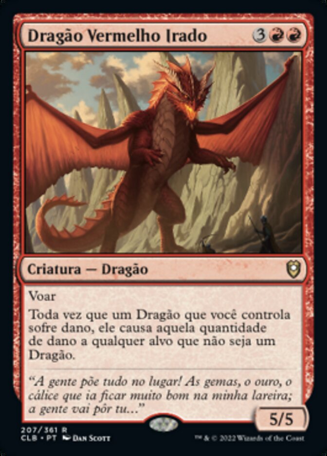 Dragão Vermelho Irado / Wrathful Red Dragon - Magic: The Gathering - MoxLand