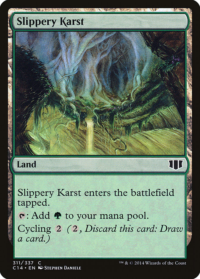 Carste Escorregadio / Slippery Karst - Magic: The Gathering - MoxLand