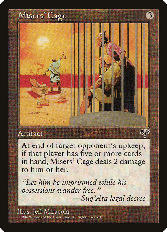 Gaiola dos Avaros / Misers' Cage - Magic: The Gathering - MoxLand