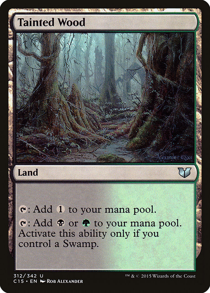 Floresta Contaminada / Tainted Wood - Magic: The Gathering - MoxLand