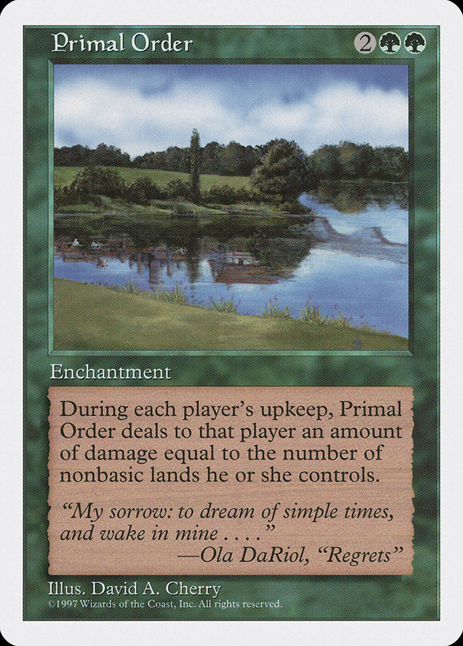 Ordem Primordial / Primal Order - Magic: The Gathering - MoxLand