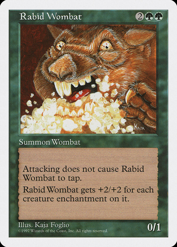 Vombate Raivoso / Rabid Wombat - Magic: The Gathering - MoxLand