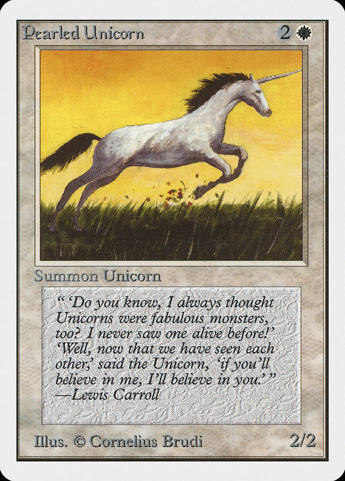 Unicórnio Perolado / Pearled Unicorn - Magic: The Gathering - MoxLand