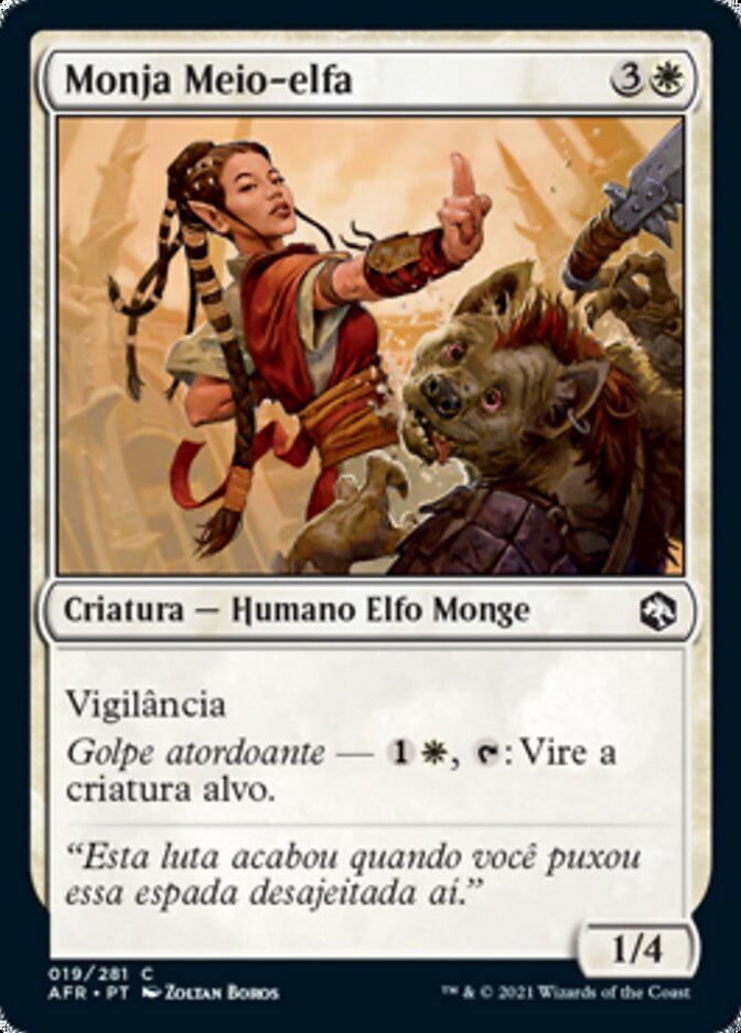 Monja Meio-elfa / Half-Elf Monk - Magic: The Gathering - MoxLand