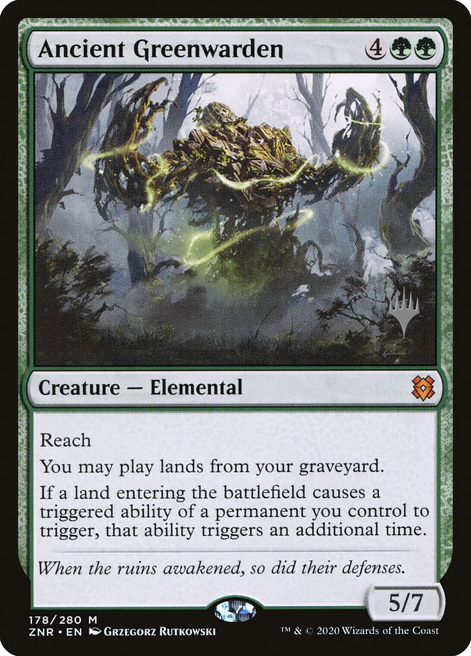 Guardião da Flora Ancestral / Ancient Greenwarden - Magic: The Gathering - MoxLand