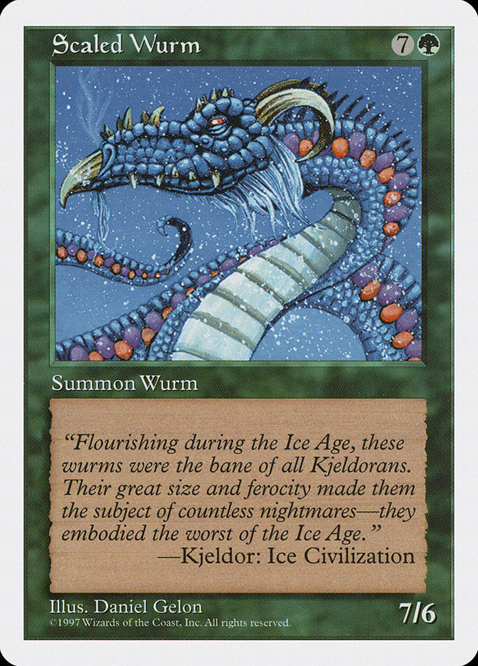 Serpente Terrestre Escamada / Scaled Wurm - Magic: The Gathering - MoxLand