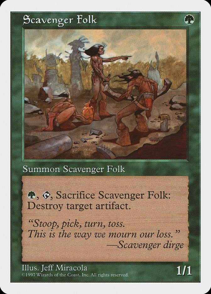 Povo Escamotador / Scavenger Folk - Magic: The Gathering - MoxLand