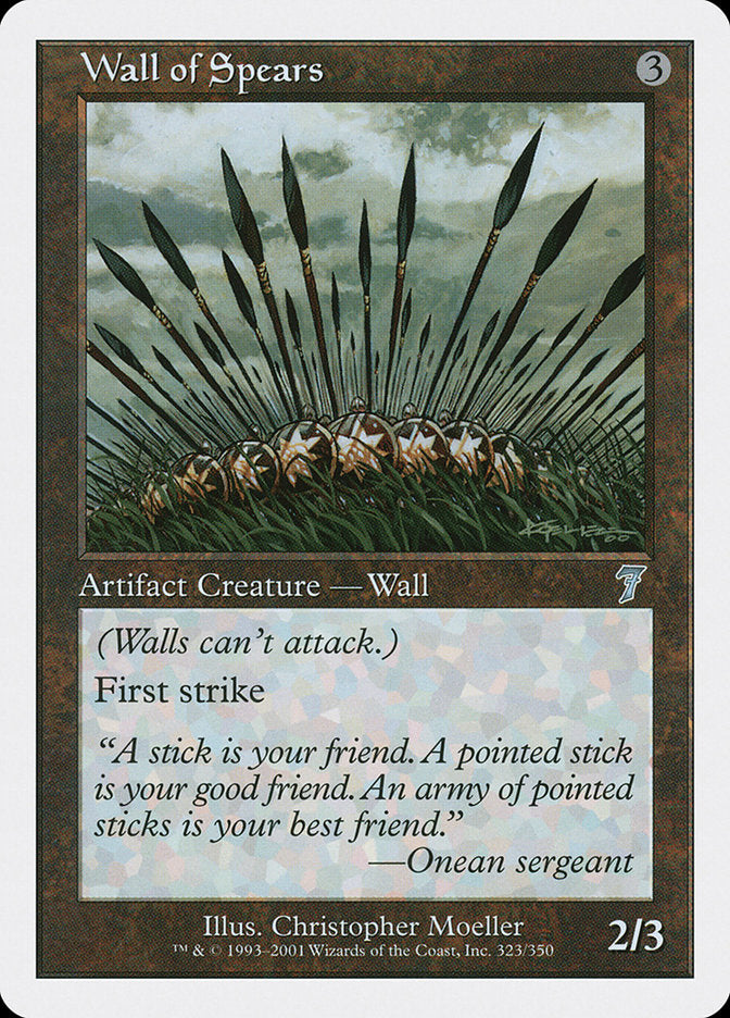 Barreira de Lanças / Wall of Spears - Magic: The Gathering - MoxLand