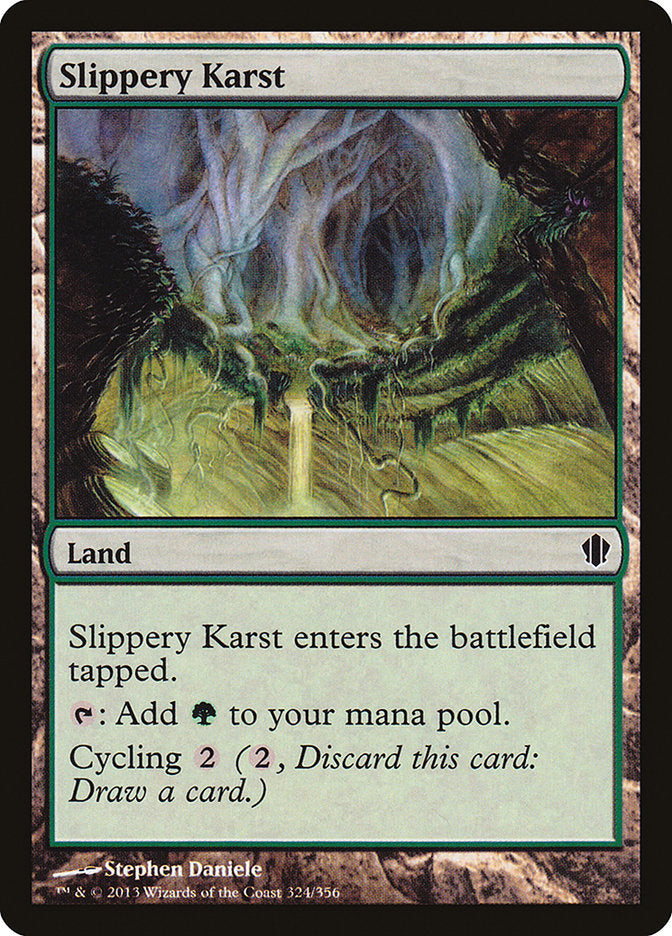 Carste Escorregadio / Slippery Karst - Magic: The Gathering - MoxLand