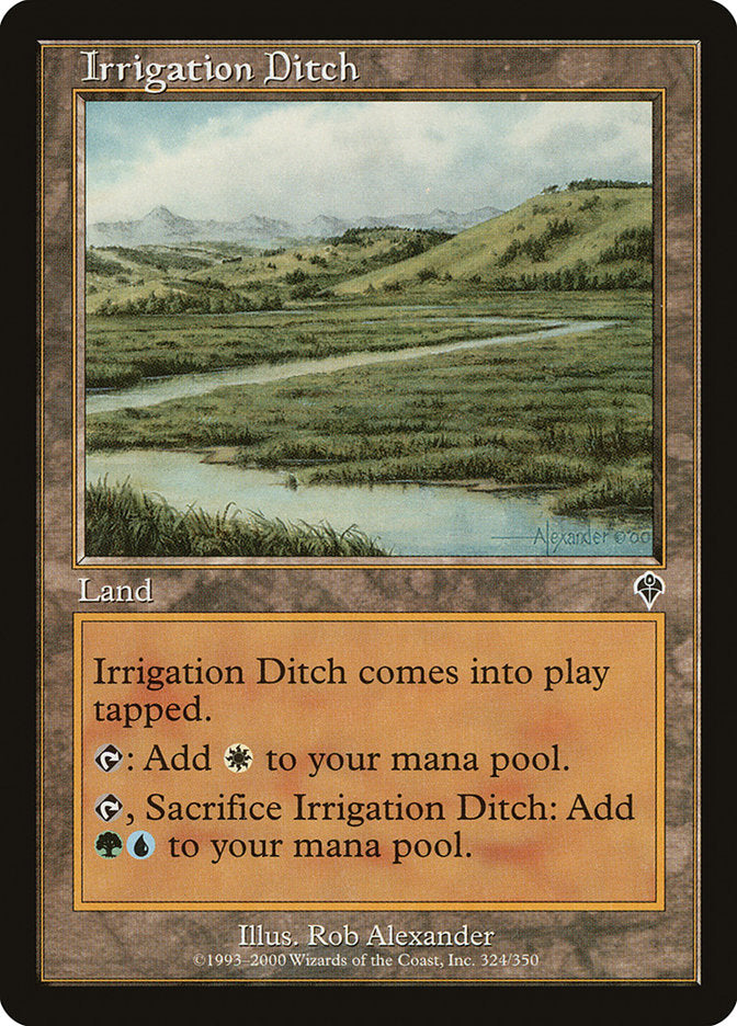 Vala de Irrigação / Irrigation Ditch - Magic: The Gathering - MoxLand