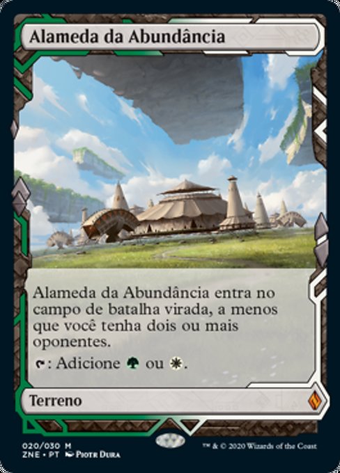 Alameda da Abundância / Bountiful Promenade - Magic: The Gathering - MoxLand