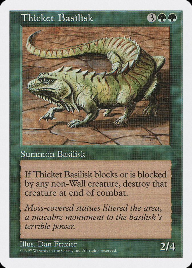 Basilisco do Bosque / Thicket Basilisk - Magic: The Gathering - MoxLand