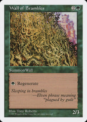 Barreira de Sarças / Wall of Brambles - Magic: The Gathering - MoxLand