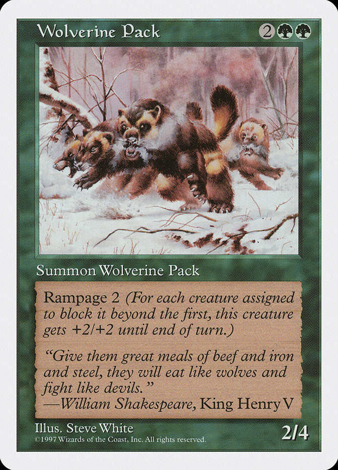 Matilha de Carcajus / Wolverine Pack - Magic: The Gathering - MoxLand