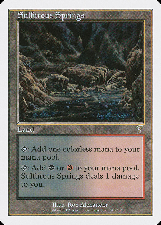 Fontes Sulfurosas / Sulfurous Springs - Magic: The Gathering - MoxLand