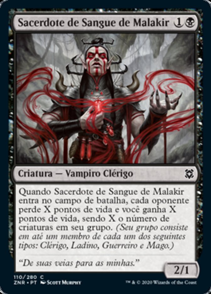 Sacerdote de Sangue de Malakir / Malakir Blood-Priest - Magic: The Gathering - MoxLand