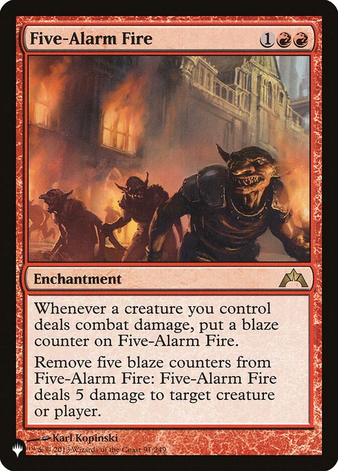 Incêndio de Nível Cinco / Five-Alarm Fire - Magic: The Gathering - MoxLand