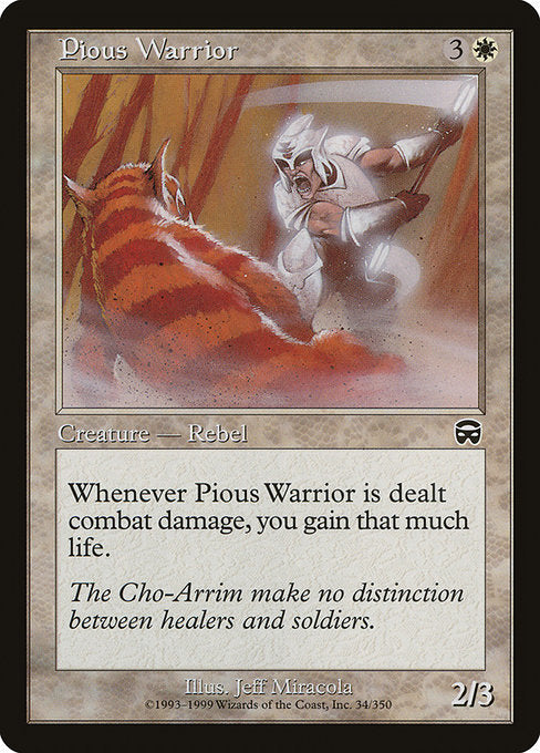 Guerreiro Pio / Pious Warrior - Magic: The Gathering - MoxLand