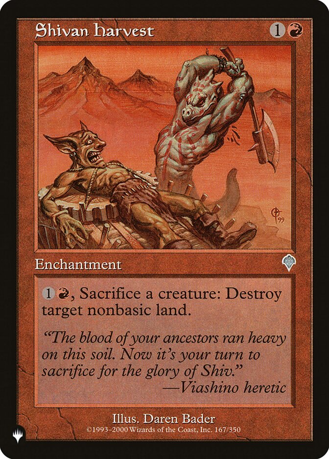 Colheita de Shiv / Shivan Harvest - Magic: The Gathering - MoxLand