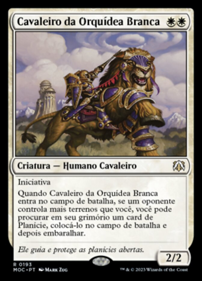 Cavaleiro da Orquídea Branca / Knight of the White Orchid - Magic: The Gathering - MoxLand