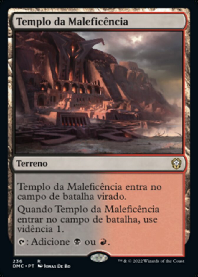 Templo da Maleficência / Temple of Malice - Magic: The Gathering - MoxLand