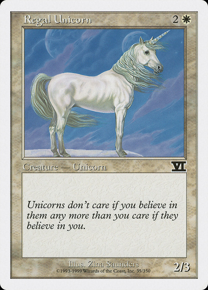 Unicórnio Real / Regal Unicorn - Magic: The Gathering - MoxLand