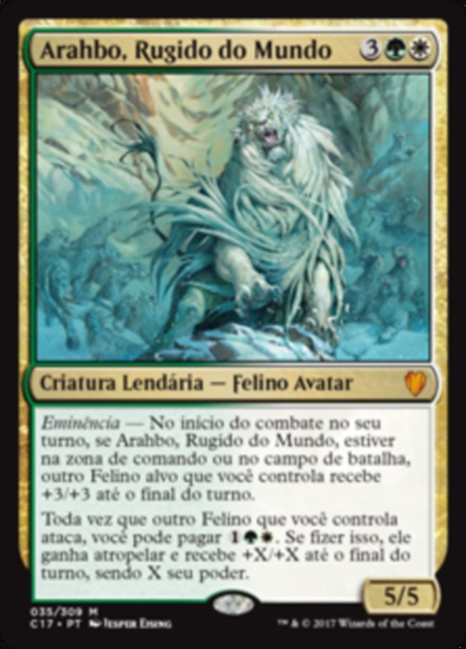 Arahbo, Rugido do Mundo / Arahbo, Roar of the World - Magic: The Gathering - MoxLand