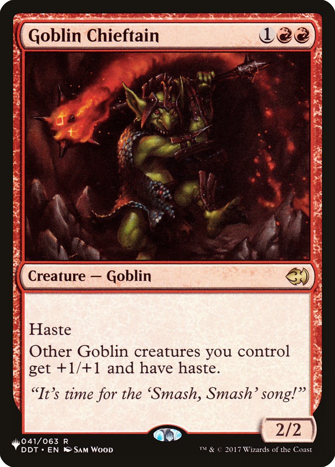 Chefe Goblin / Goblin Chieftain - Magic: The Gathering - MoxLand