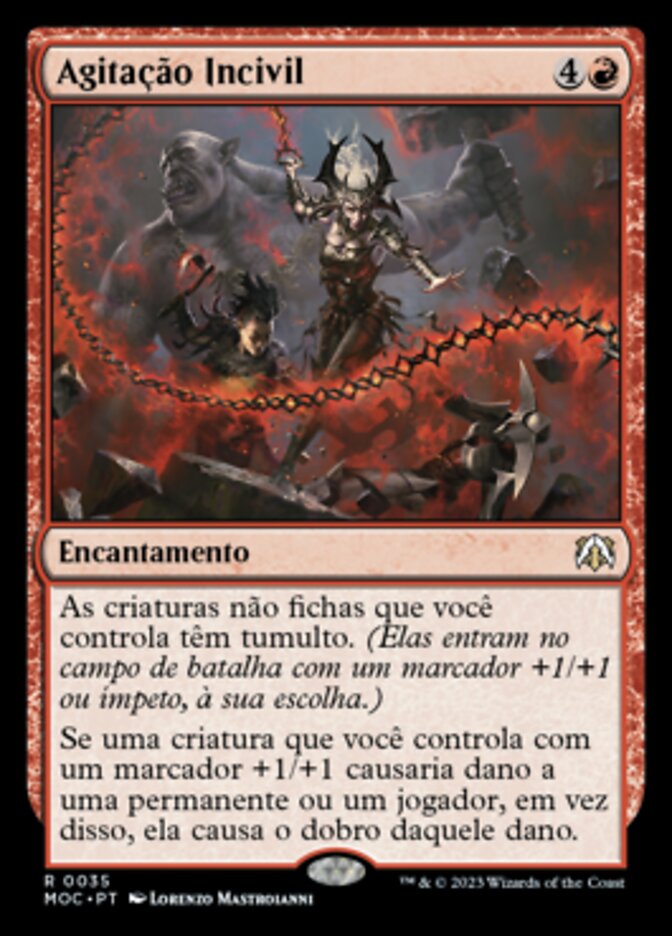 Agitação Incivil / Uncivil Unrest - Magic: The Gathering - MoxLand