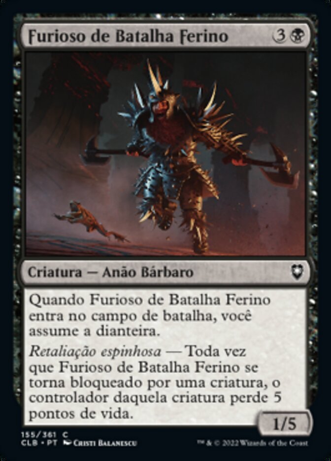 Furioso de Batalha Ferino / Vicious Battlerager - Magic: The Gathering - MoxLand