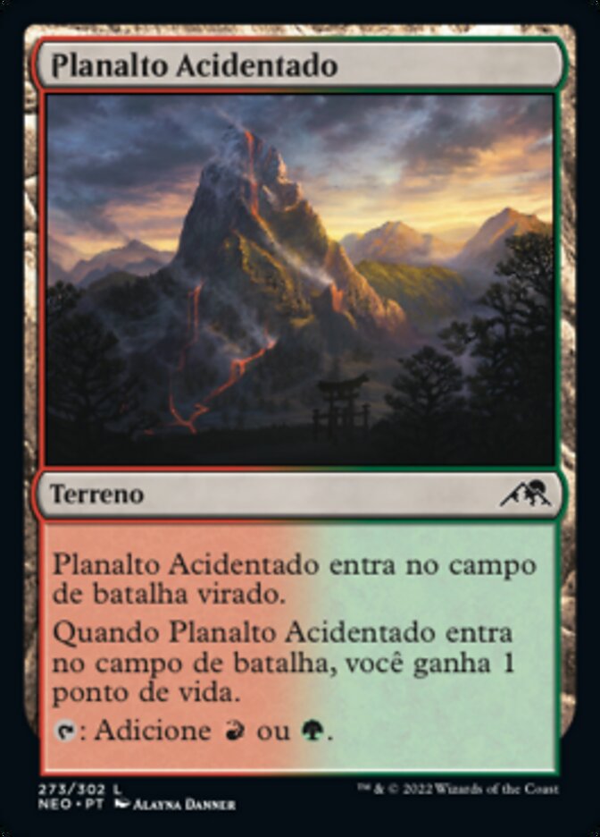 Planalto Acidentado / Rugged Highlands - Magic: The Gathering - MoxLand