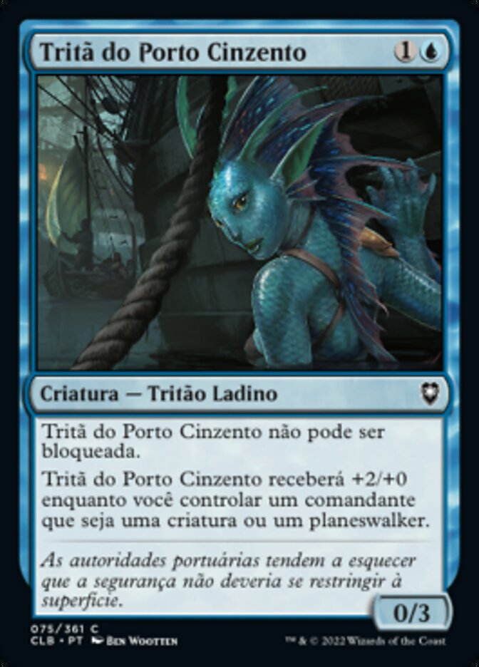 Tritã do Porto Cinzento / Gray Harbor Merfolk - Magic: The Gathering - MoxLand