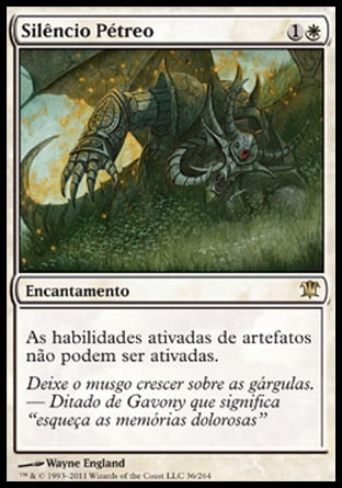 Silêncio Pétreo / Stony Silence - Magic: The Gathering - MoxLand