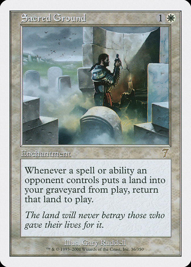 Solo Consagrado / Sacred Ground - Magic: The Gathering - MoxLand