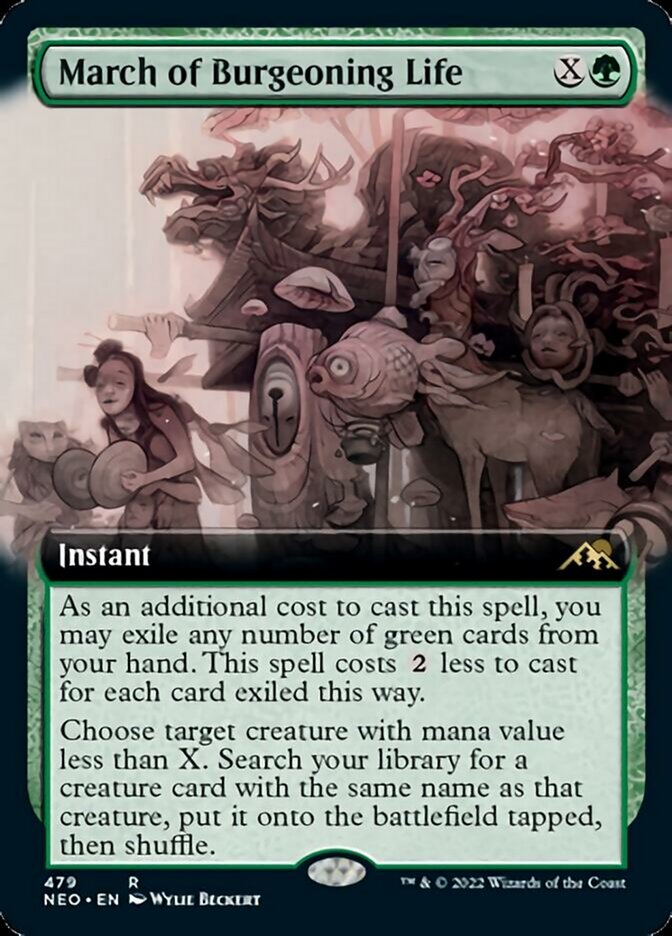 Marcha da Vida Florescente / March of Burgeoning Life - Magic: The Gathering - MoxLand