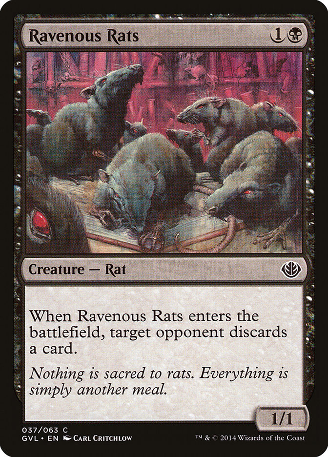 Ratos Vorazes / Ravenous Rats - Magic: The Gathering - MoxLand