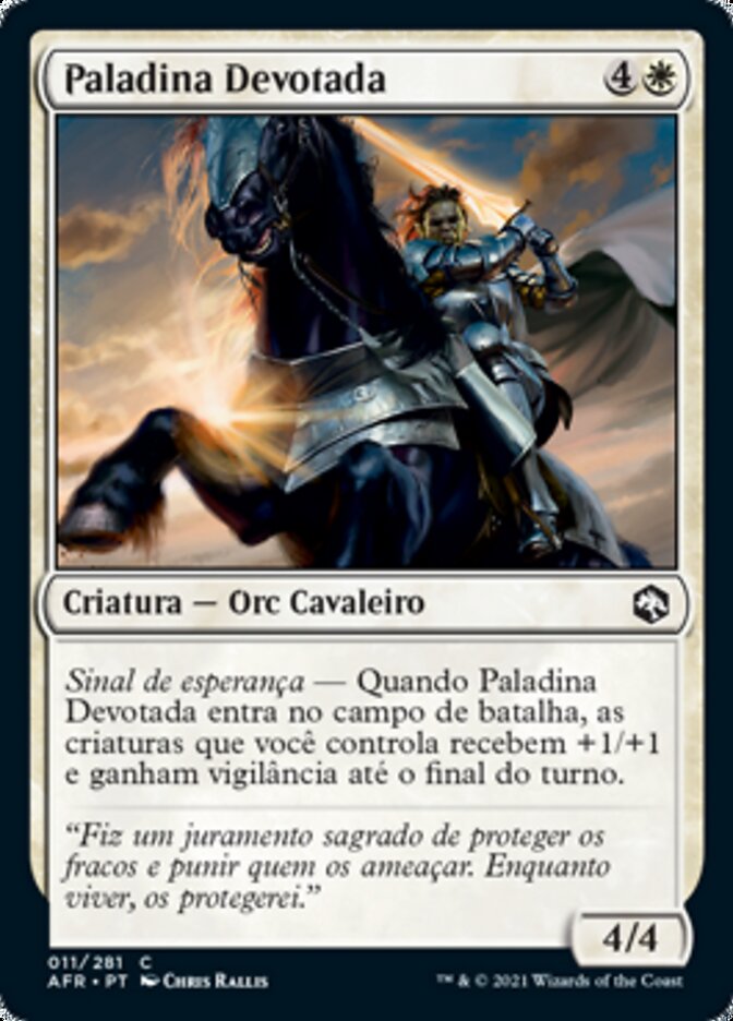 Paladina Devotada / Devoted Paladin - Magic: The Gathering - MoxLand