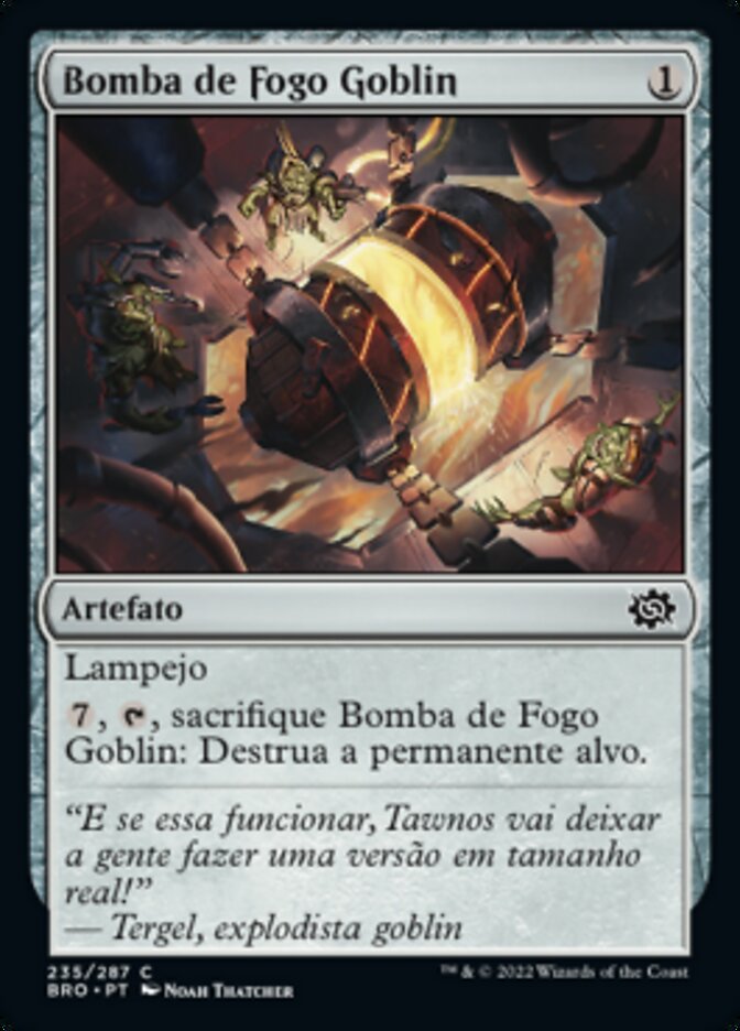 Bomba de Fogo Goblin / Goblin Firebomb - Magic: The Gathering - MoxLand